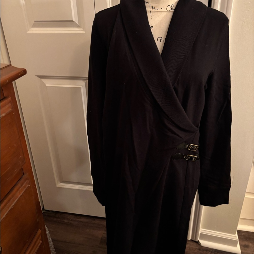 Lauren Ralph Lauren Wool-Blend Long-Sleeve Sweater Dress